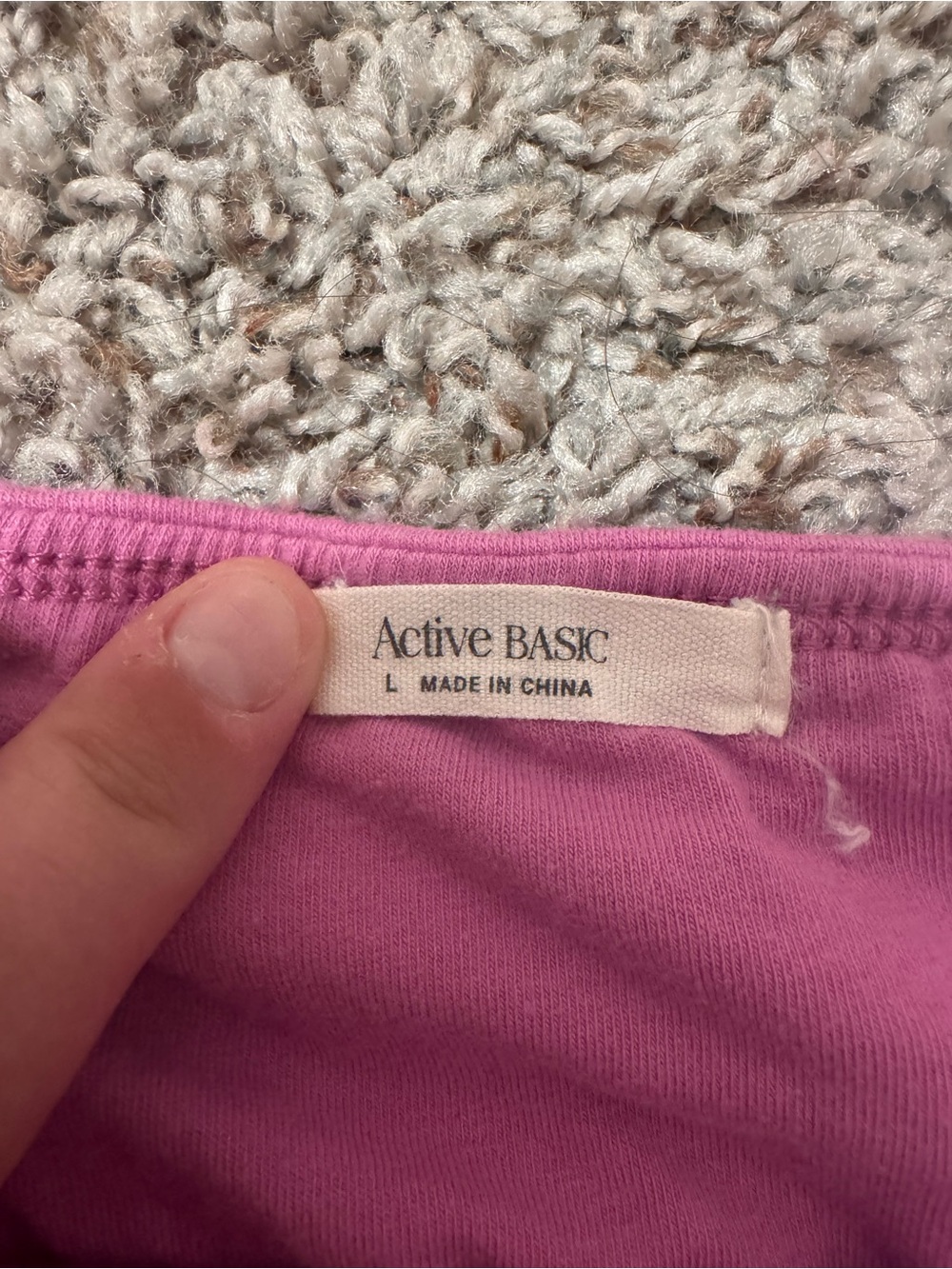 Active Basic Pink Crewneck Tee